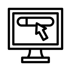 online search line icon