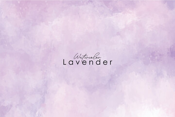 Lavender watercolor background. Provence flowers banner backgrounds. lavender border, watercolor painting, hand drawn