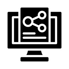 online advertising glyph icon