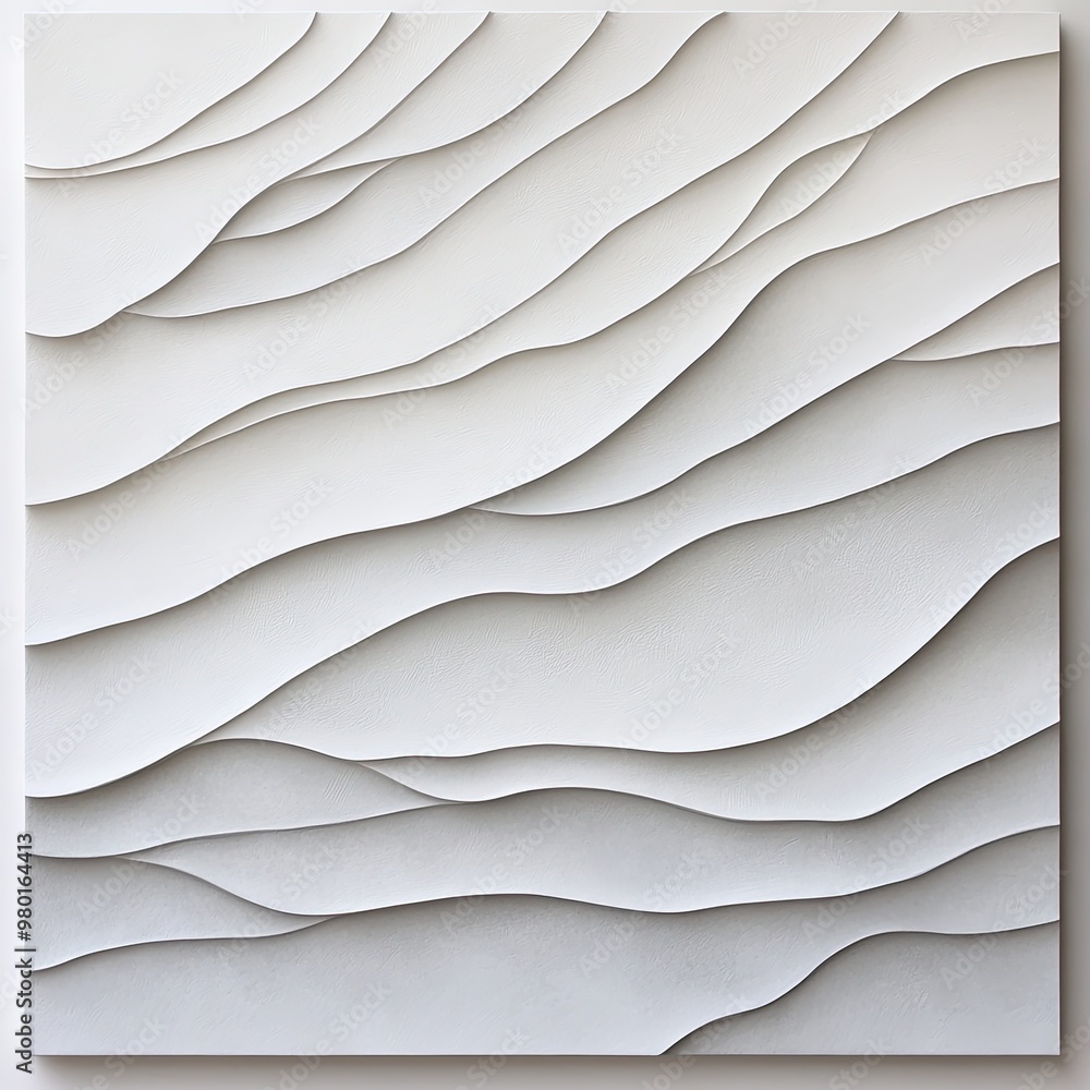 Poster elegant abstract texture featuring soft waves and layers, perfect for modern decor or design project