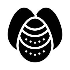 Easter egg roll glyph icon