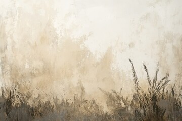 Abstract Painting of Grass and a Textured Background