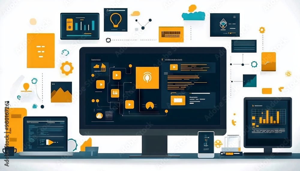 Poster explore the benefits of integrating content management systems (cms) with ai technology.