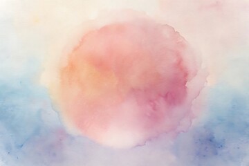 Obraz premium Abstract Watercolor Background with Pink, Orange and Blue Colors.