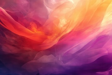 Abstract Swirling Watercolor Background in Shades of Red, Orange, and Purple