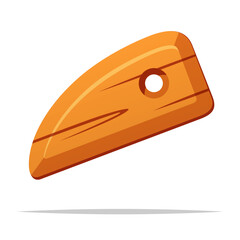 Pottery wooden rib vector isolated illustration