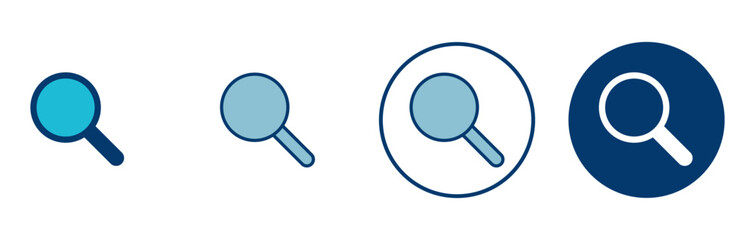 Search icon vector isolated on white background. Glass vector icon. search magnifying glass icon. Find