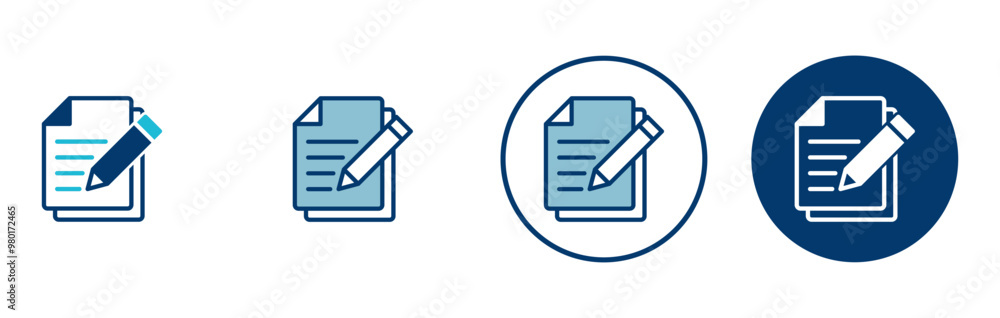 Poster note icon vector isolated on white background. taking note icon vector. edit line icon. document wri