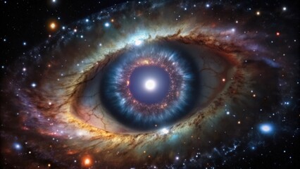 Cosmic Eye Looking Out from a Nebula