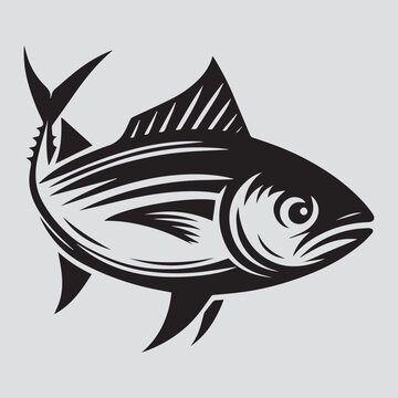 recommend clip art: tuna silhouette vector illustration. tuna silhouette simple vector icon