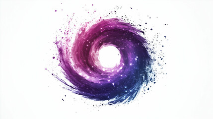 An abstract swirl of vibrant colors creating a cosmic effect, perfect for backgrounds or artistic designs.