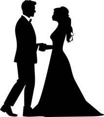 Couple Wedding Silhouette