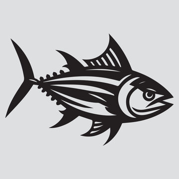 recommend clip art: tuna silhouette vector illustration. tuna silhouette simple vector icon