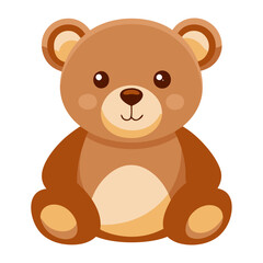 Fototapeta premium Little Funny Teddy Bear Cartoon