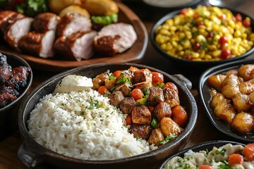 rice with meat brazilian food