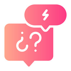 brainstorming gradient icon