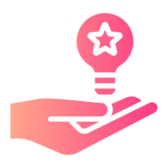 light bulb gradient icon