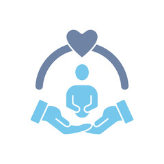 self care concept line icon. Simple element illustration. 
self care concept outline symbol design.