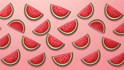 Naklejka premium watermelon pattern