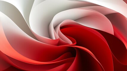 Fototapeta premium Beautiful Abstract 3D Background with Smooth Silky Shapes