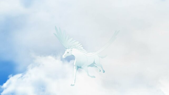 pegasus flying animation
