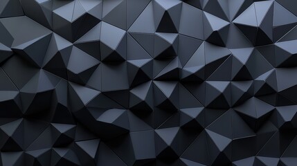 Obraz premium Dark Geometric Patterns. A modern and sharp geometric pattern in various shades of black and dark gray.