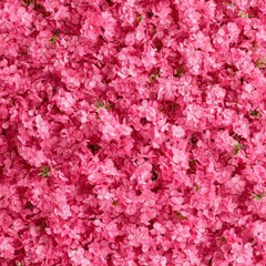 A Sea of Vibrant Pink Azalea Blossoms