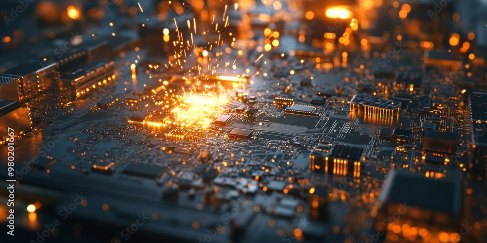 Poster advanced automotive microcircuit assembly with cutting edge soldering and cooling system