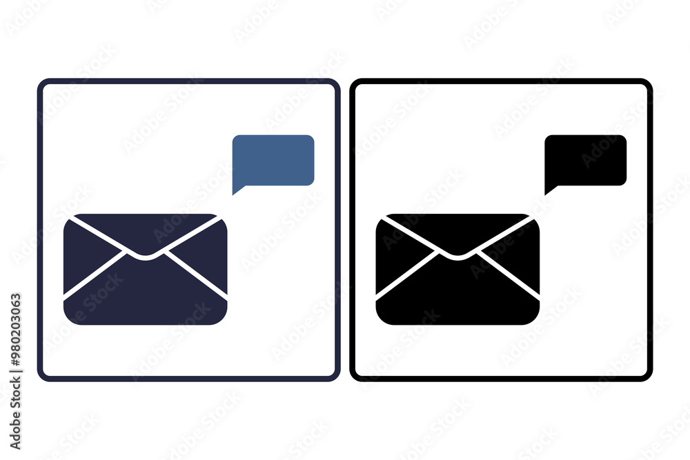 Poster email icon. related to interaction. suitable for web site, app, user interfaces. solid icon style