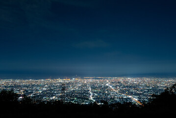 生駒山より大阪の夜景