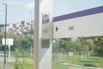 Modern Bus Stop Signage with Clear Directions for Easy Navigation in Urban Areas