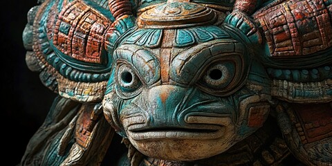 Obraz premium xolotl aztec god 