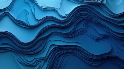 Abstract topography background, shades of blue