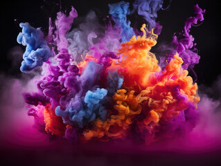 Excellent Abstract pink haze in dark liquid