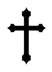 christian cross icon illustration