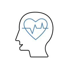 wellbeing concept line icon. Simple element illustration. 
wellbeing concept outline symbol design.