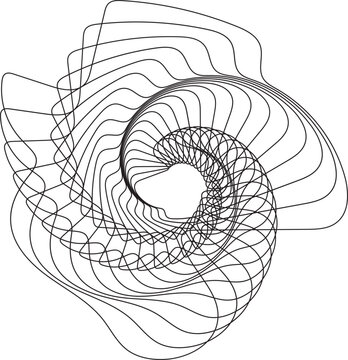 recommend clip art: black and white abstract swirl