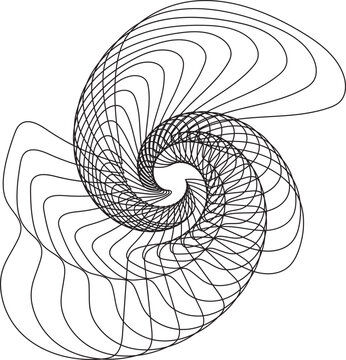 recommend clip art: black and white abstract swirl