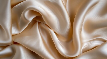 Obraz premium Soft and Smooth Golden Silk Fabric Texture