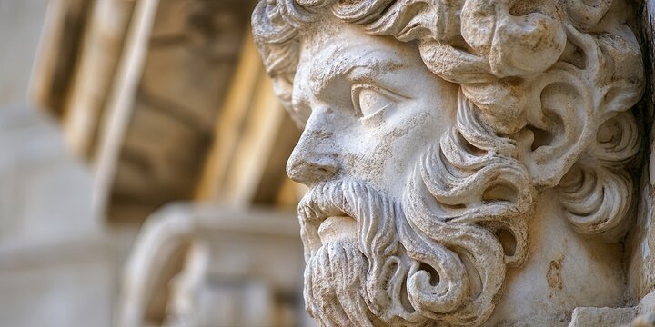 Statue of janus Roman God