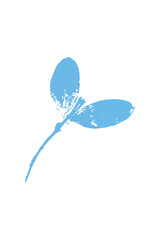 Light blue watercolor background. Artistic hand paint. Isolated on transparent background.
