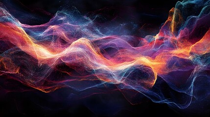 21. Artistic interpretation of brain waves and their connection to different mental states