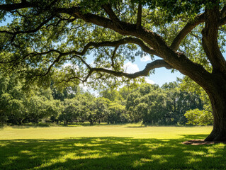 Branching Success: Majestic Oak Tree Symbolizing Stability and Growth in Business