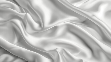 White Silk Fabric Texture - Abstract Background