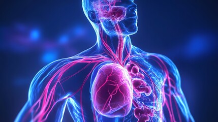 53. Detailed illustration of the autonomic nervous system is influence on the cardiovascular system