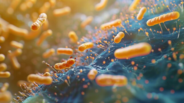 Microscopic View of Bacteria: Exploring the Cellular World