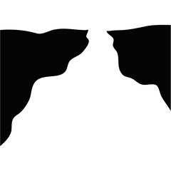 Step Cliff Silhouette