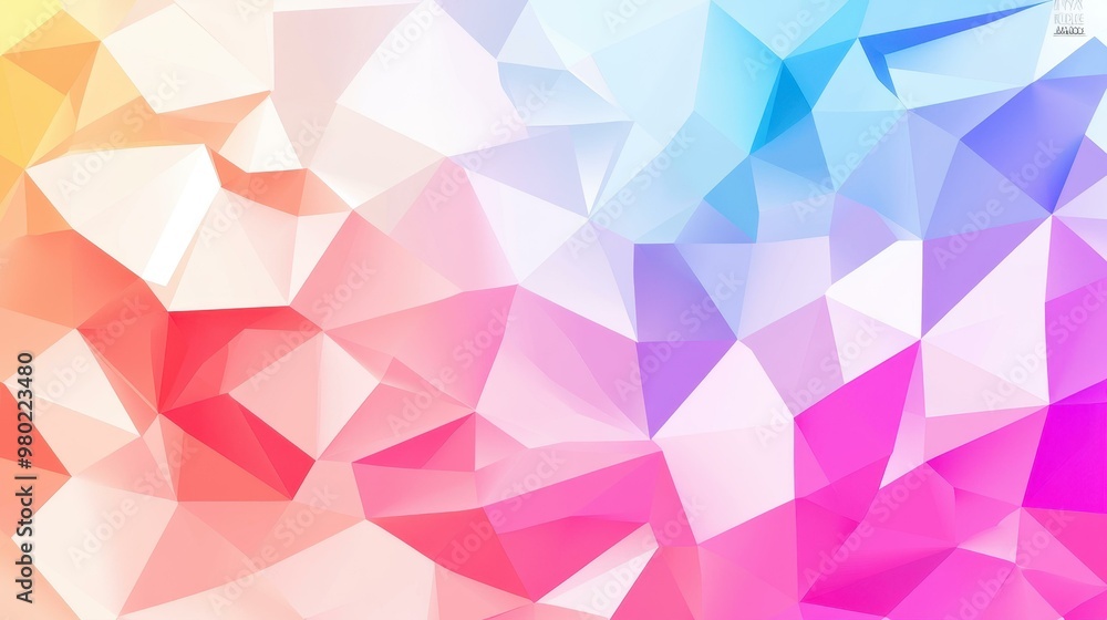 Poster explore a vibrant vector abstract background filled with dynamic geometric triangles for a modern to