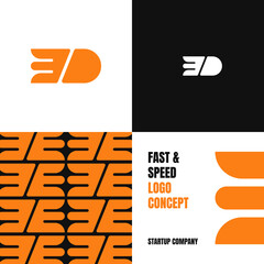 Logo Abstract Fast Speed Concept StartUp New