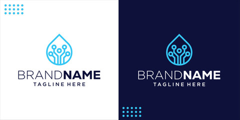 Creative Logo Air Cyber ​​Technology, Design Inspiration, Illustration, Vector